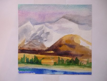 Горы рисунок