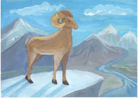 Горный Алтай акварель