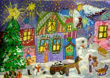 Рисунки на рождественскую тему