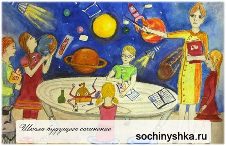 Школа будущего рисунки детей