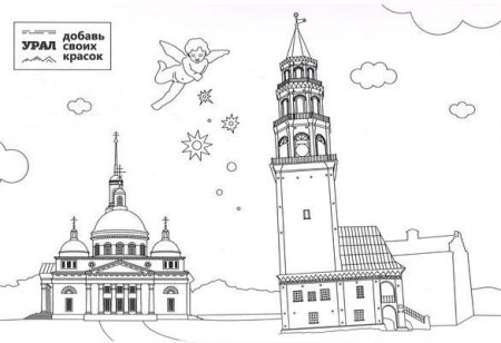 Невьянская башня Графика