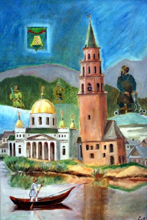 Невьянская башня картина