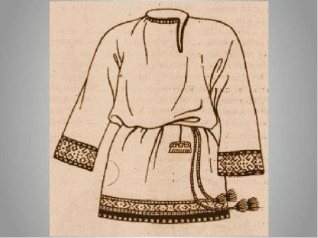 Одежда славян древней Руси рубаха