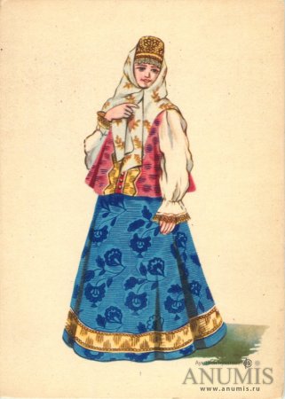 Народный костюм Тверская Губерния