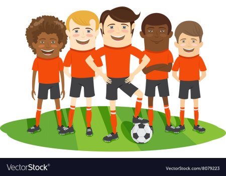 Футбольная команда вектор