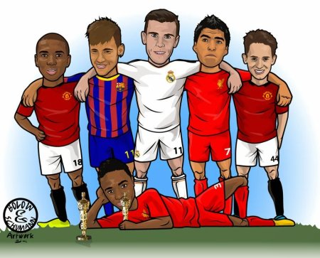 Команда футболистов мультяшные