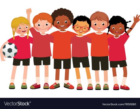 Мультяшная футбольная команда