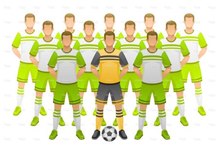 Футбольная команда вектор