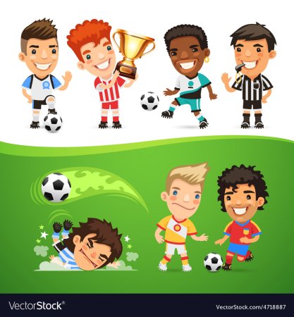 Мультяшная футбольная команда