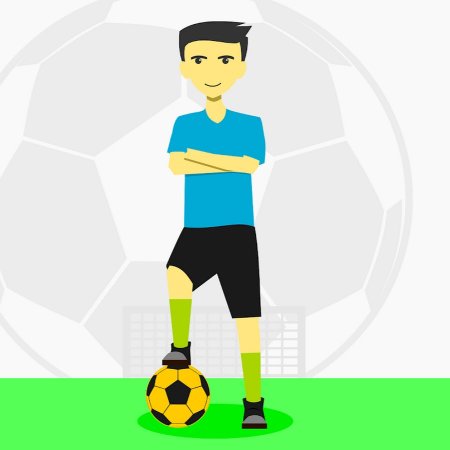 Мультяшная футбольная команда