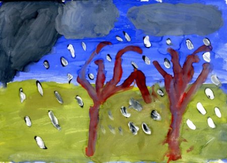 Рисование гроза в старшей группе