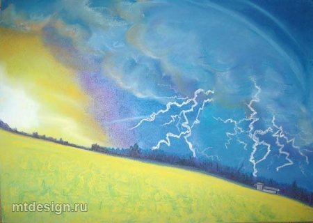 Рисование гроза в подготовительной группе