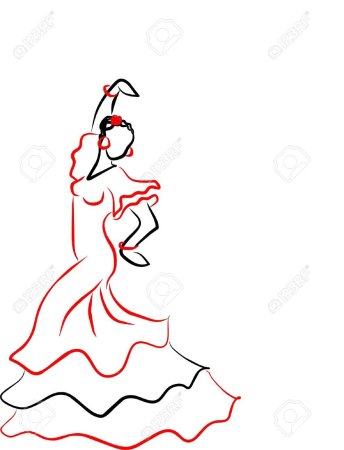 Испанка фламенко