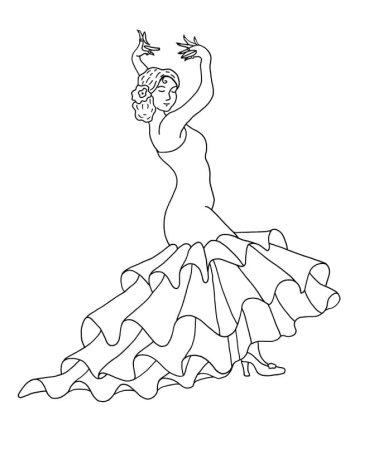 Испанская девушка арт