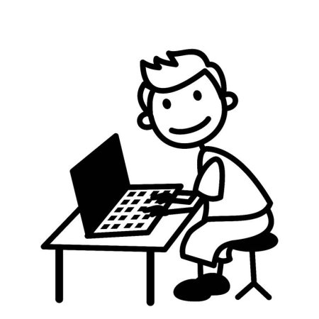 Программист раскраска для детей