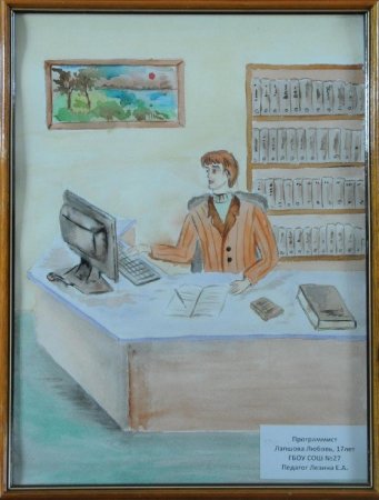 Раскраска профессия программист для детей