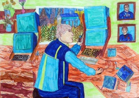 Рисунок программиста детский