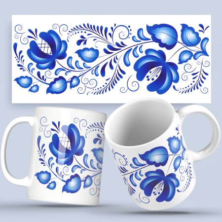 Гжельская роспись старшая группа рисование