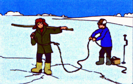 Безопасность на льду для рыбаков