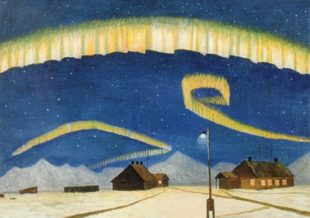 Правополушарное рисование Северное сияние