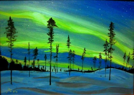 Кристофер Пятковски художник Северное сияние