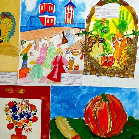 Покровская ярмарка рисунок