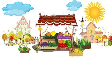 Ярмарка иллюстрации