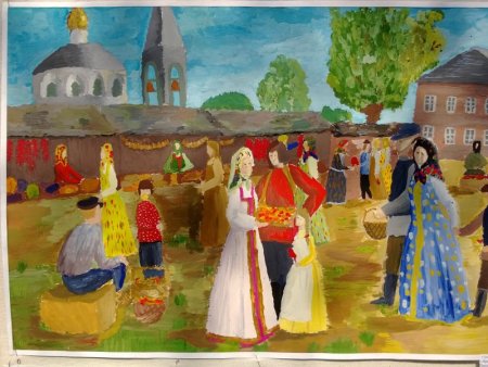 Ярмарка рисунок