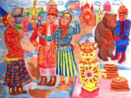 Народная ярмарка рисунок