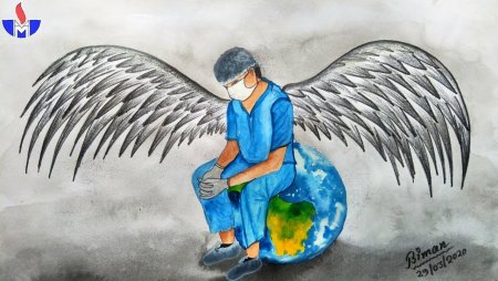 Рисунок на тему ковид глазами детей