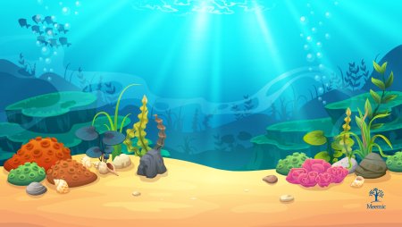 Морское дно мультяшный
