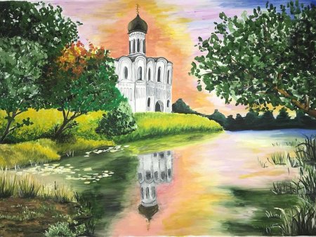 Рисунки храм Покрова Пресвятой Богородице