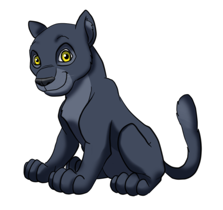 Пантера с детьми