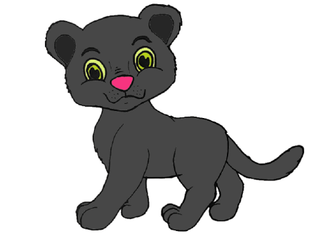 Пантера рисунок для детей