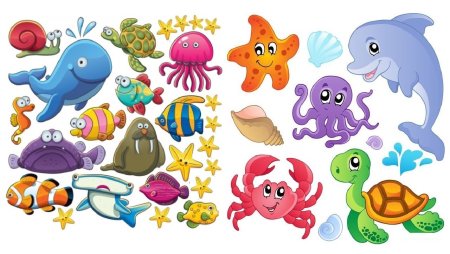 Жители моря для детей