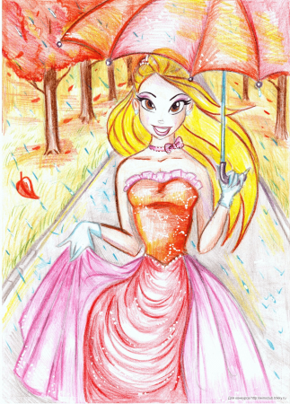 Красивые рисунки принцесс