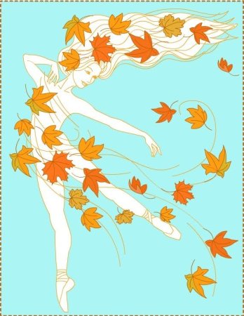 Девочка осень