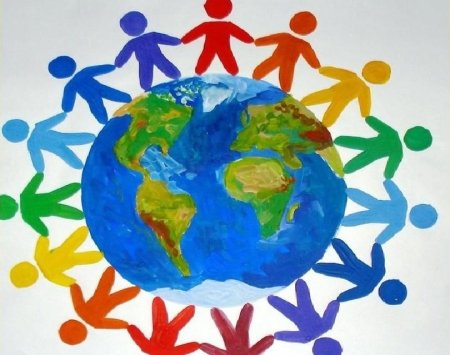 Мир на планете рисунок