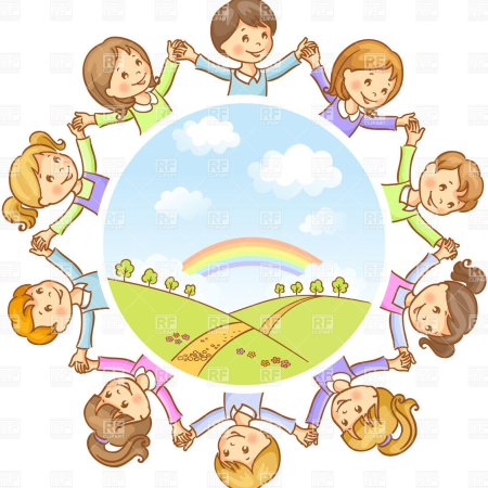 Дети эмблема круг