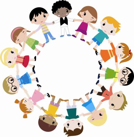 Дети встали в круг