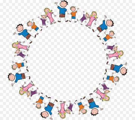 Круг для детей на прозрачном фоне