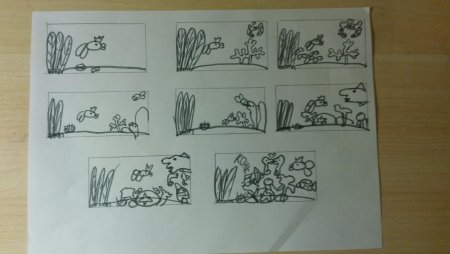 Раскадровка мультфильма