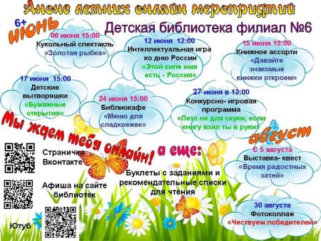 Мероприятия для детей в библиотеке