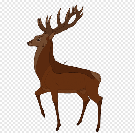 Олень мультяшная