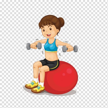Спортивная девочка мультяшная
