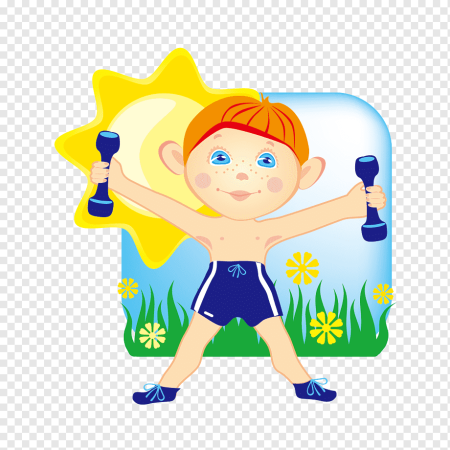 Фитнес дети нарисованные