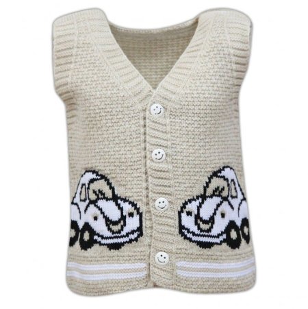 Детский вязаный жилет