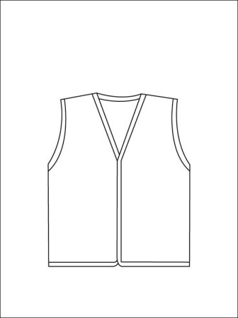 Жилет раскраска для детей