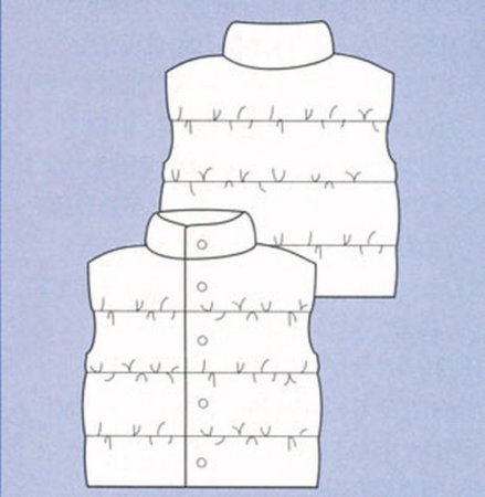 Вязаные детские безрукавки спицами со схемами