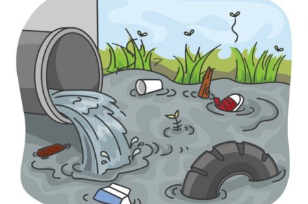 Загрязнение водоемов для детей